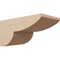 Ekena Millwork 12"W x 24"D x 12"H Wide Crestline Rough Cedar Woodgrain TimberThane Corbel, Primed Tan CORUR12X24X12CRERCPR - alternate 1